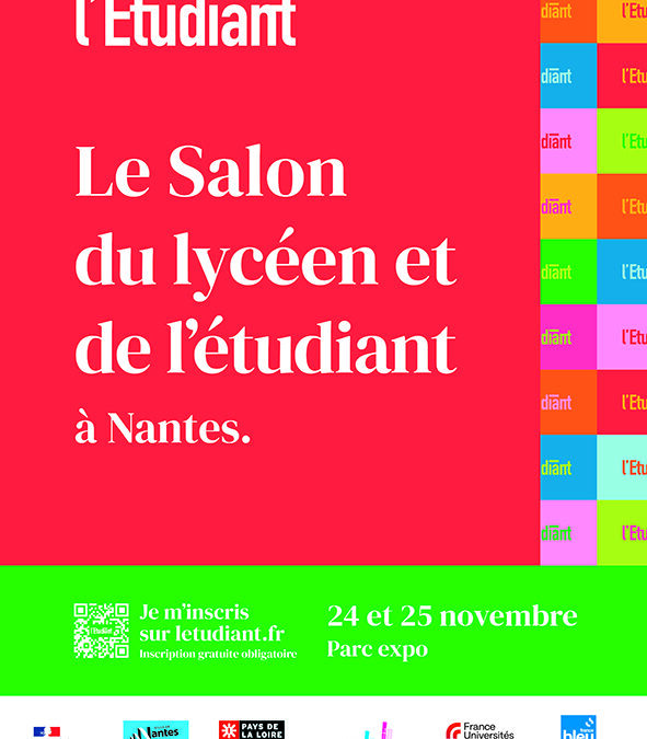 Le Salon de l’Étudiant à Nantes les 24 et 25 novembre 2023